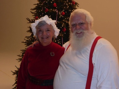 Christmas commercial 
with Mr. & Mrs. Claus